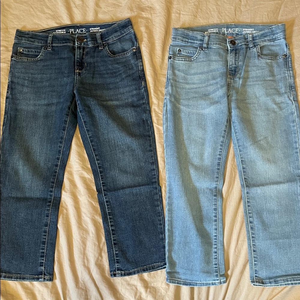 The Children's Place Kids Jeans - Dark Blue and Light Blue